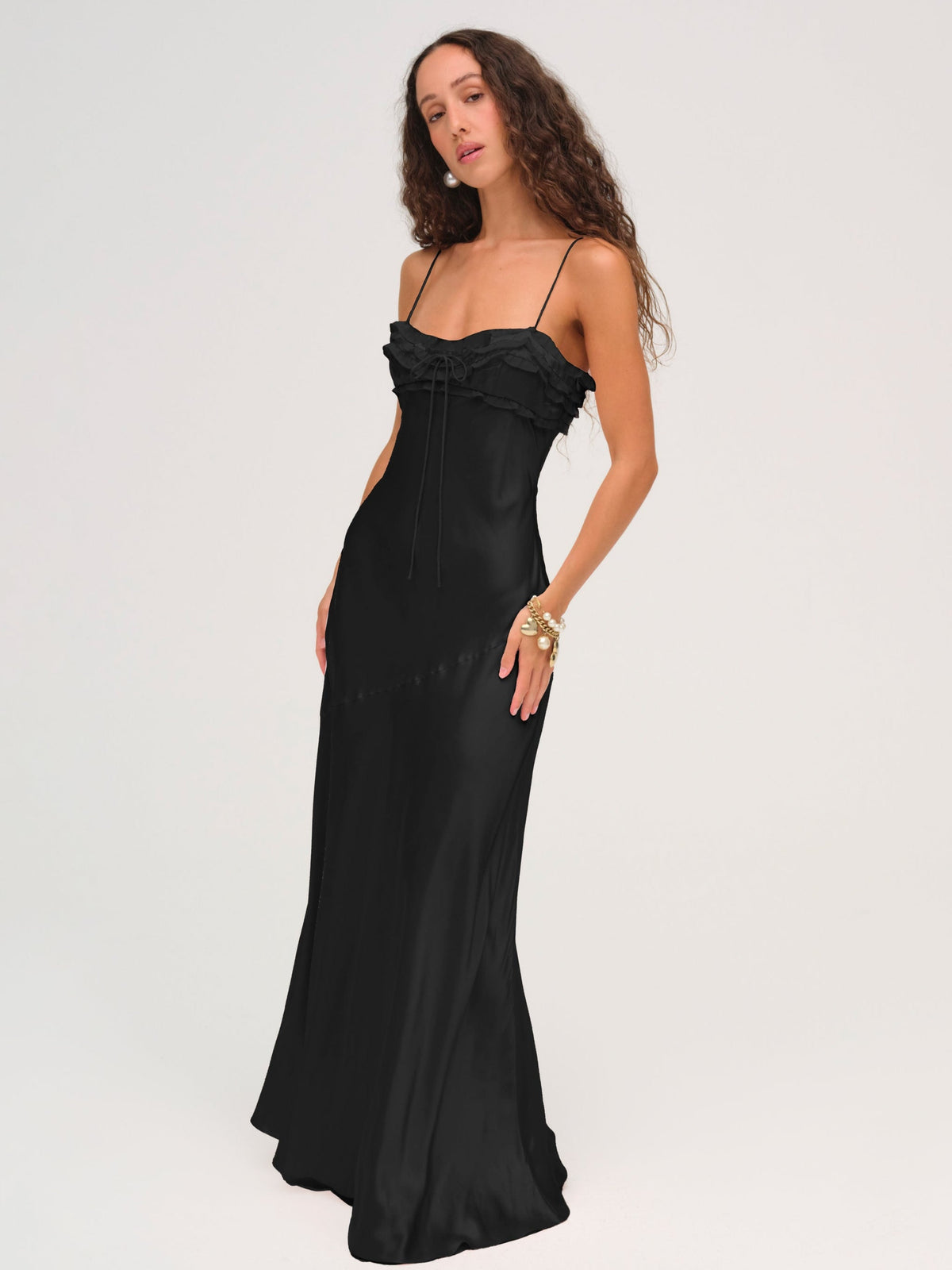 Natalie Maxi Dress Black - For Love & Lemons