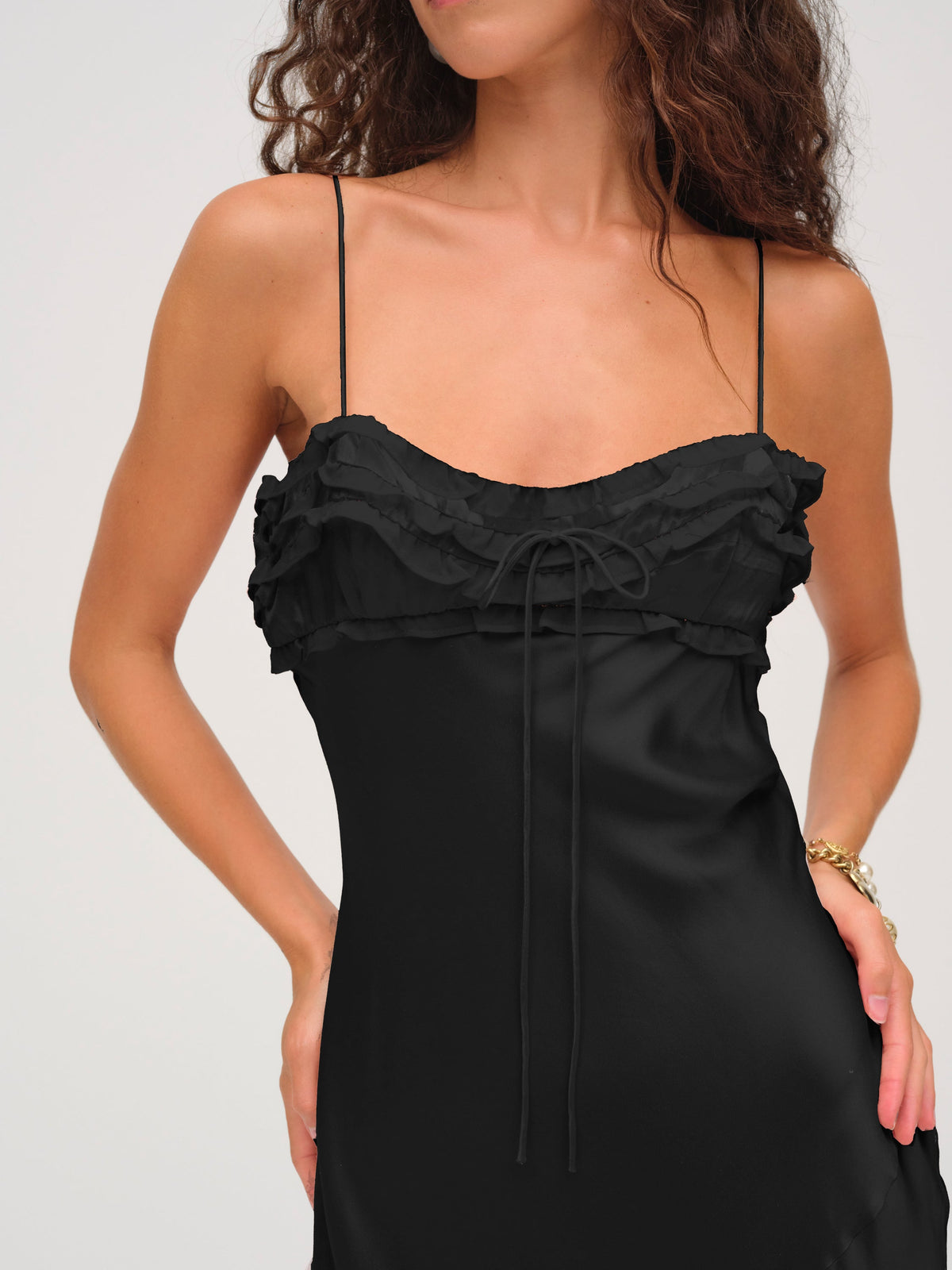 Natalie Maxi Dress Black - For Love & Lemons