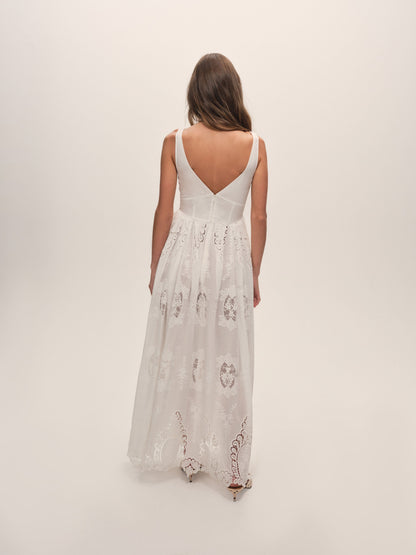 Nicola Maxi Dress White - For Love & Lemons