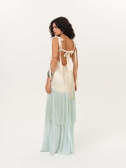 Andrea Maxi Dress Peach Mint - For Love & Lemons