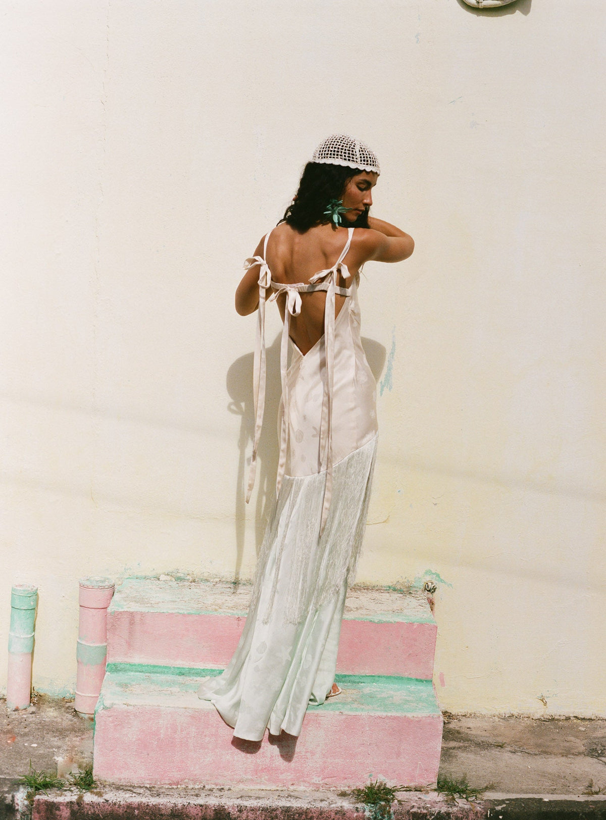 Andrea Maxi Dress Peach Mint - For Love & Lemons