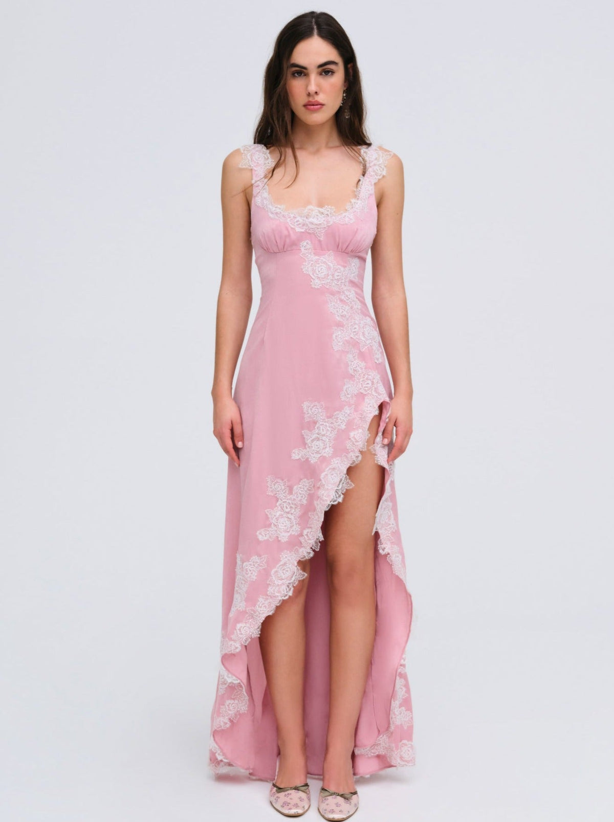 Clemence Maxi Dress Pink - For Love & Lemons