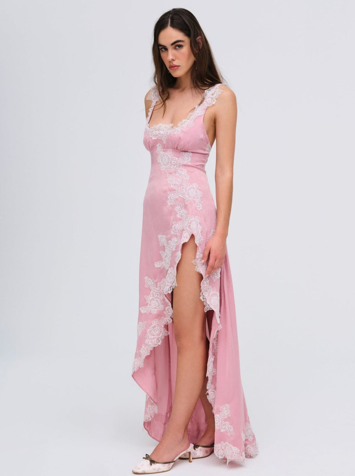 Clemence Maxi Dress Pink - For Love & Lemons