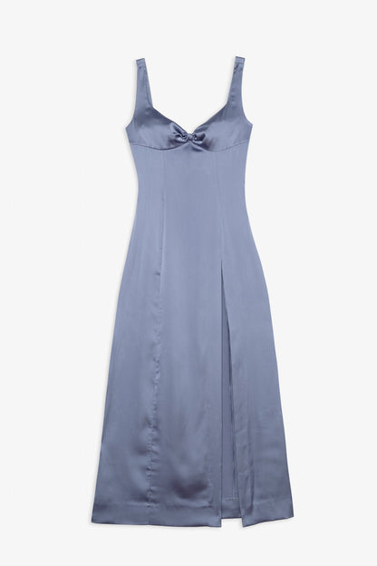 Margo Maxi Dress and Shawl Set Dusty Blue - For Love & Lemons