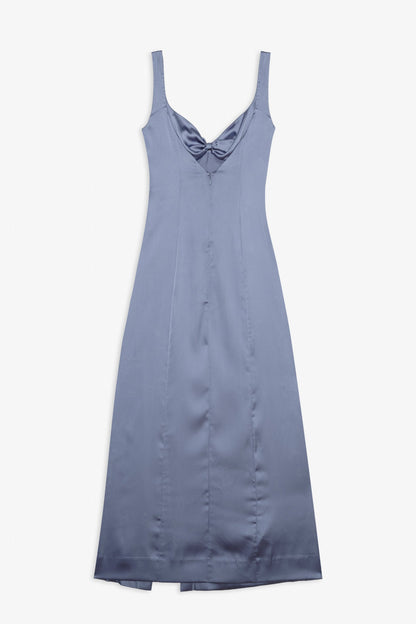 Margo Maxi Dress and Shawl Set Dusty Blue - For Love & Lemons