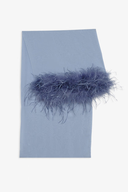 Margo Maxi Dress and Shawl Set Dusty Blue - For Love & Lemons