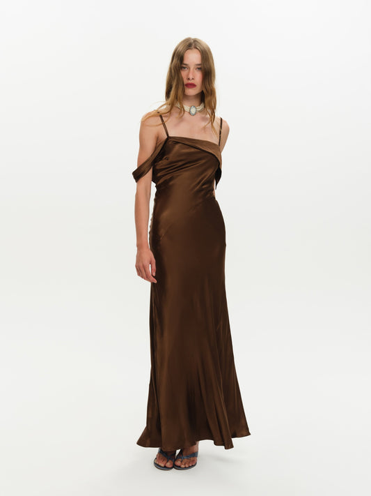 Jewel Maxi Dress Brown - For Love & Lemons