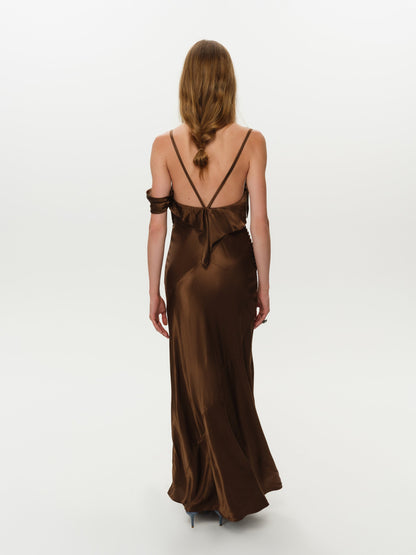 Jewel Maxi Dress Brown - For Love & Lemons
