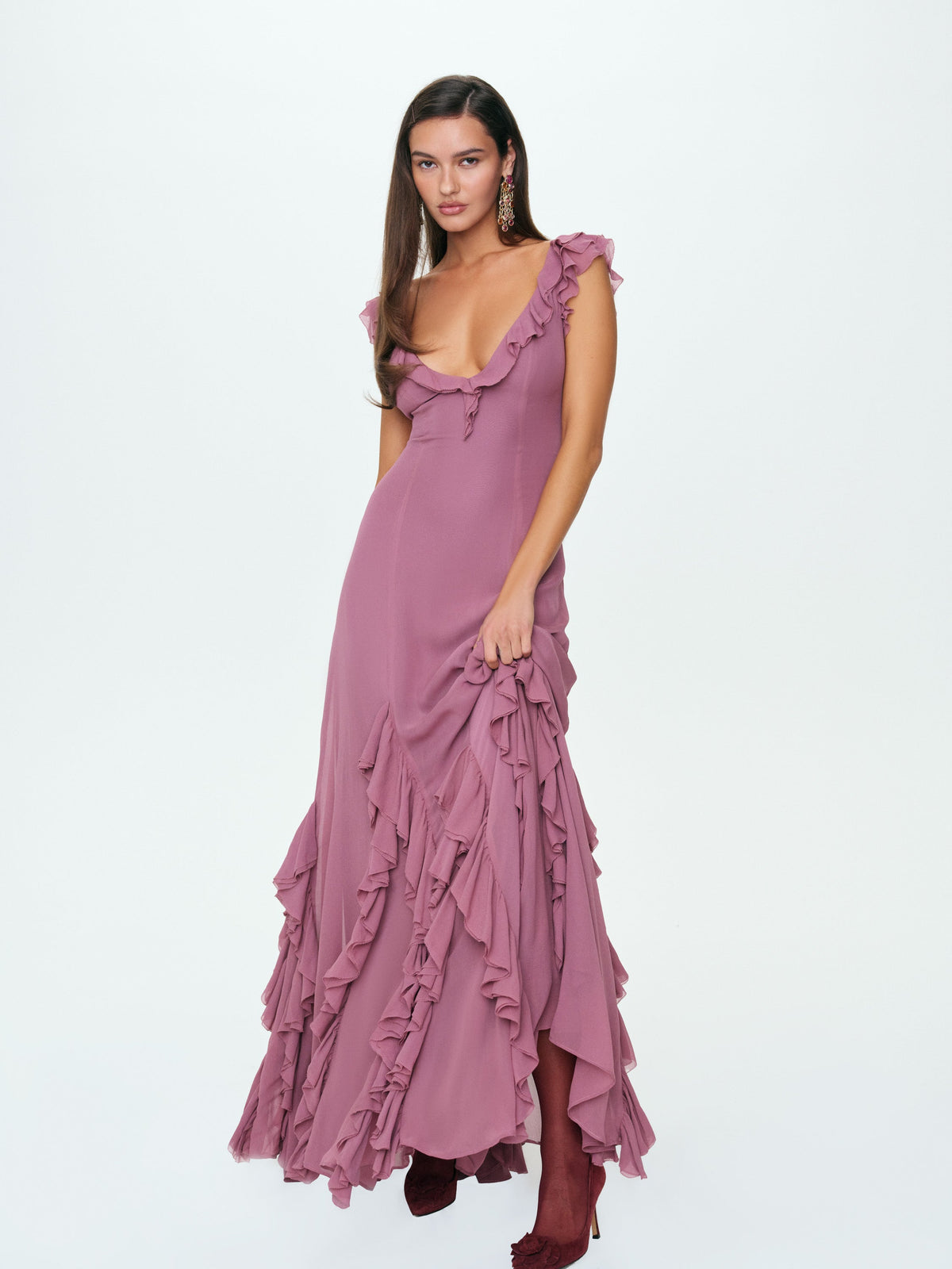 Moonlight Maxi Dress Plum - For Love & Lemons