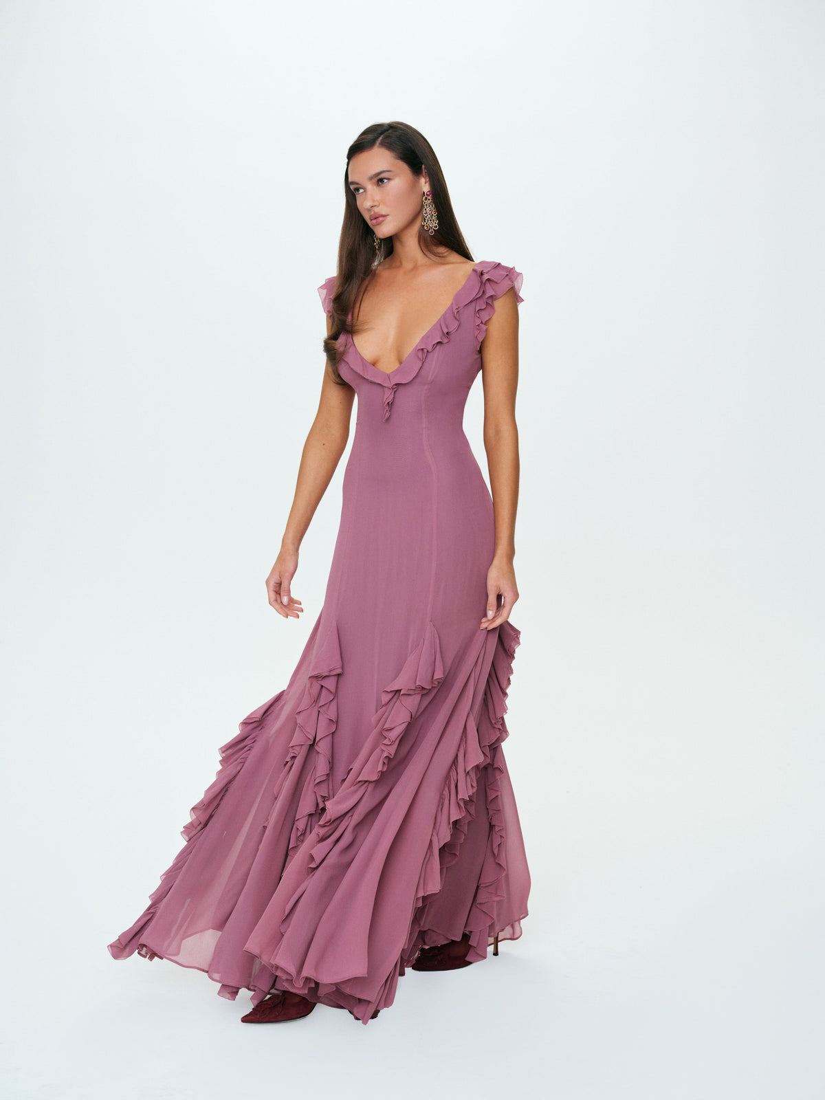 Moonlight Maxi Dress Plum - For Love & Lemons