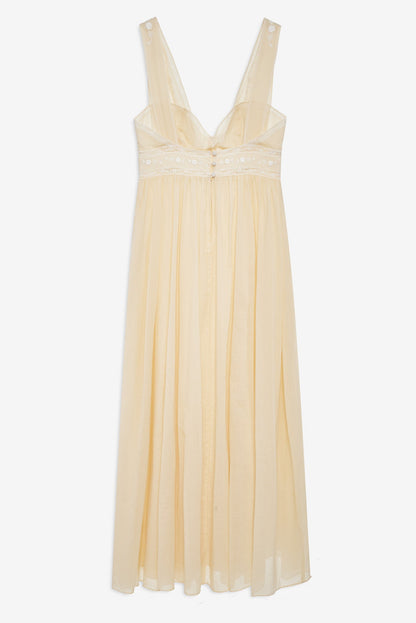 Lisa Maxi Slip Dress Vintage Cream - For Love & Lemons