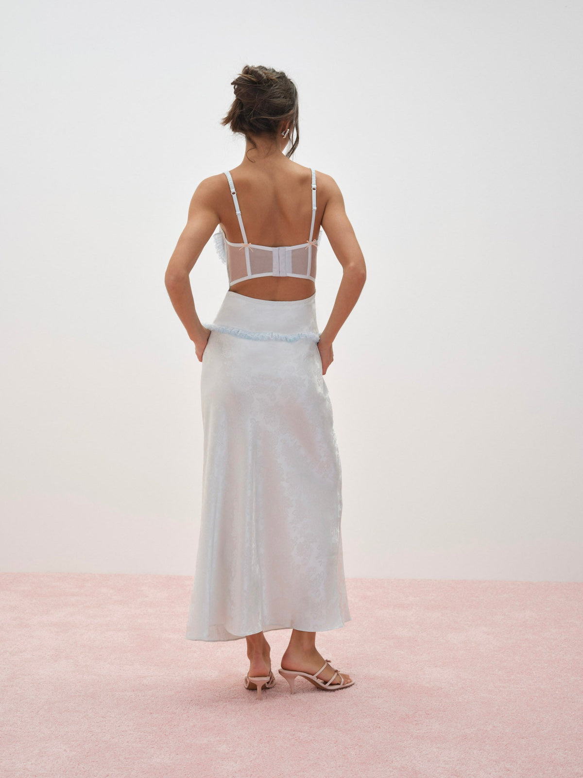 Maribel Maxi Slip Dress Blue - For Love & Lemons
