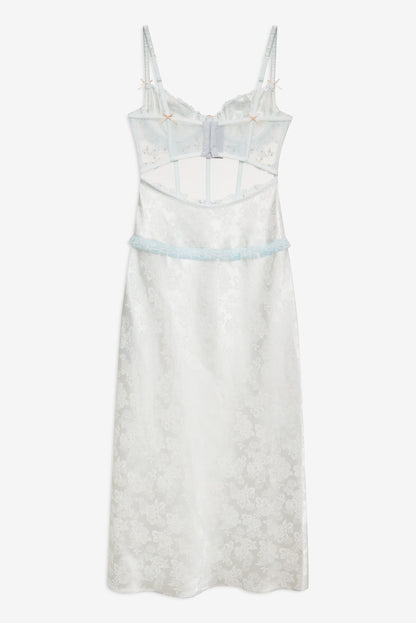 Maribel Maxi Slip Dress Blue - For Love & Lemons