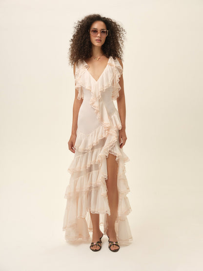 Juniper Maxi Dress Pale Pink - For Love & Lemons