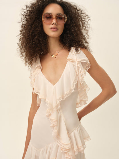 Juniper Maxi Dress Pale Pink - For Love & Lemons