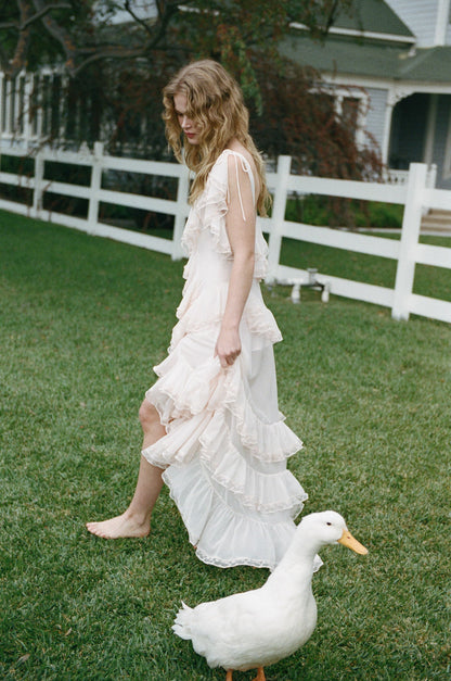 Juniper Maxi Dress Pale Pink - For Love & Lemons