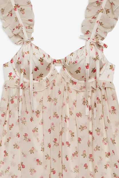 Poppy Mini Dress White - For Love & Lemons