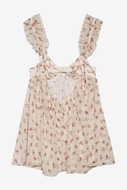 Poppy Mini Dress White - For Love & Lemons