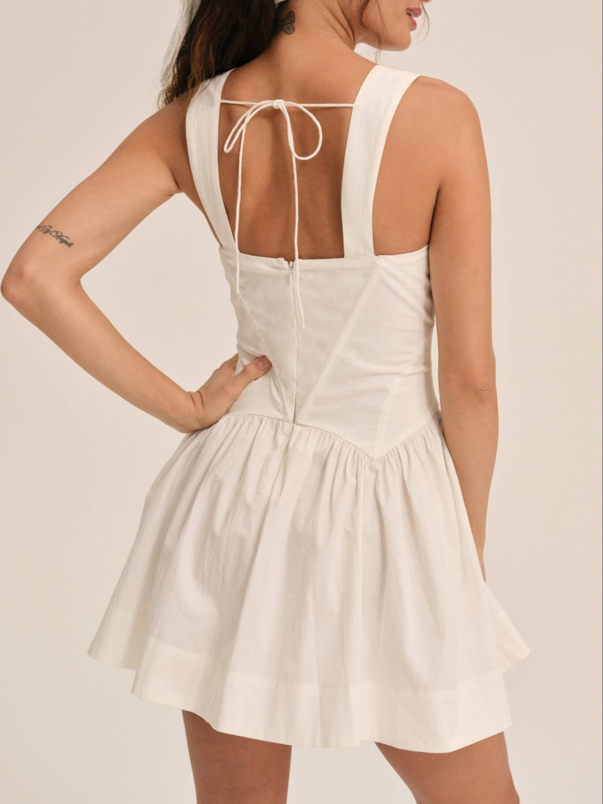 Chloe Mini Dress White - For Love & Lemons