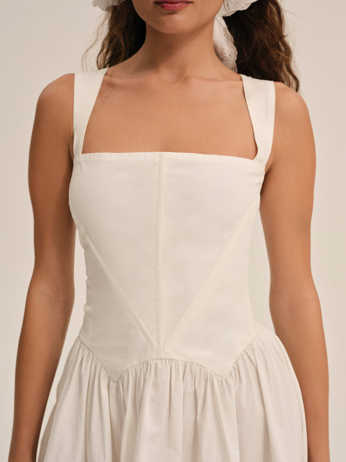 Chloe Mini Dress White - For Love & Lemons