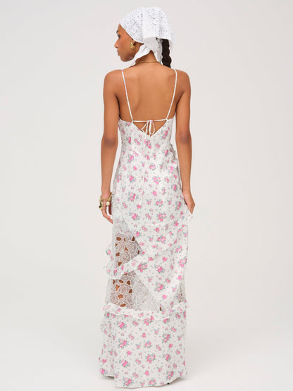 Josalyn Maxi Dress White - For Love & Lemons