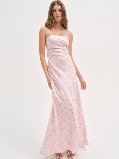 Carla Strapless Maxi Dress Pink - For Love & Lemons