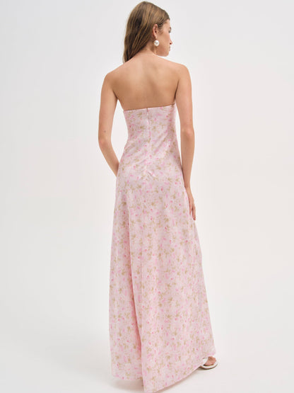 Carla Strapless Maxi Dress Pink - For Love & Lemons