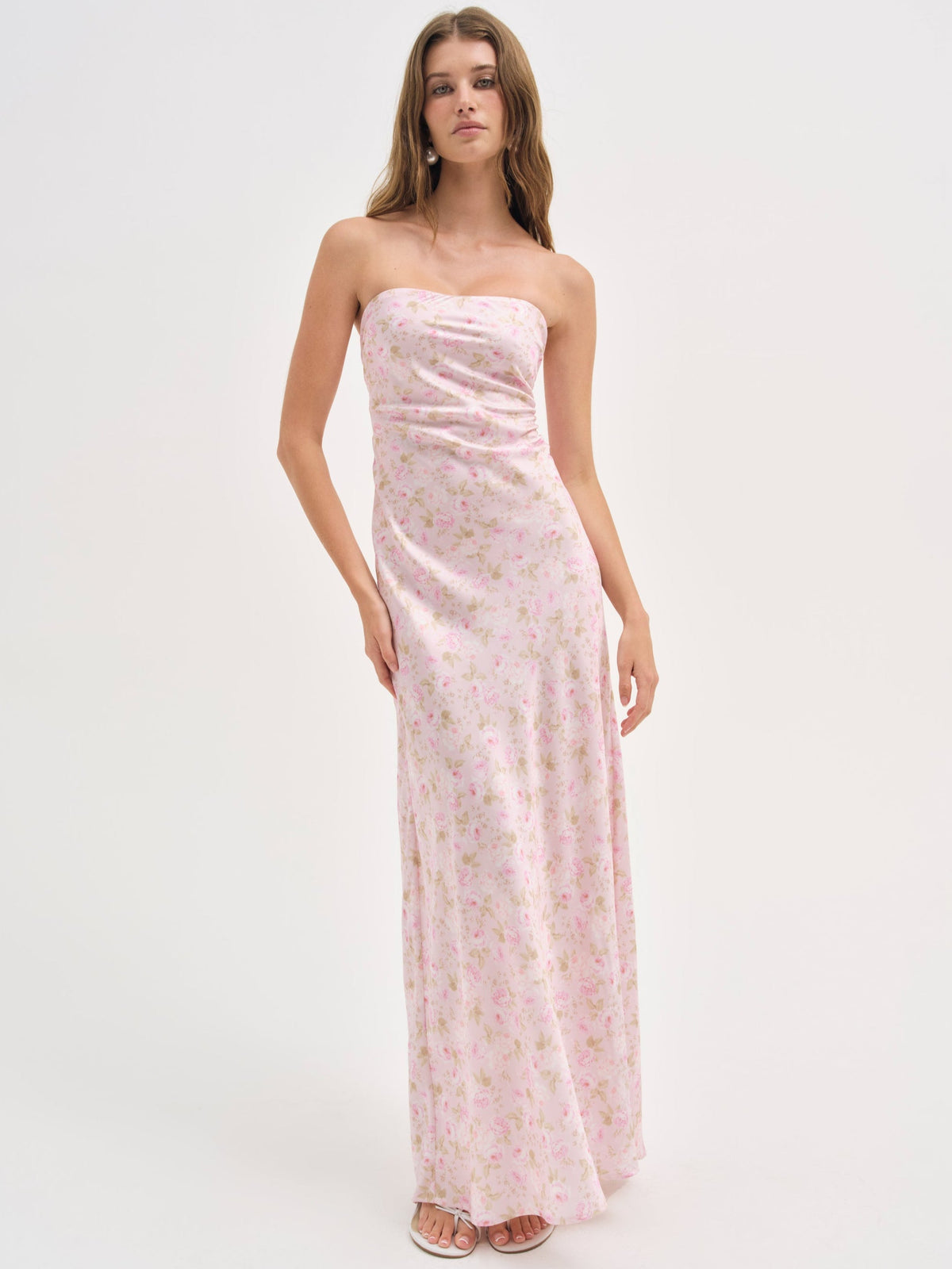 Carla Strapless Maxi Dress Pink - For Love & Lemons