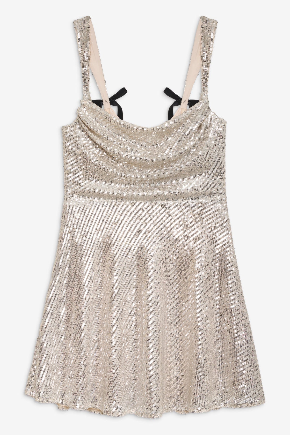Candice Mini Dress Silver - For Love & Lemons