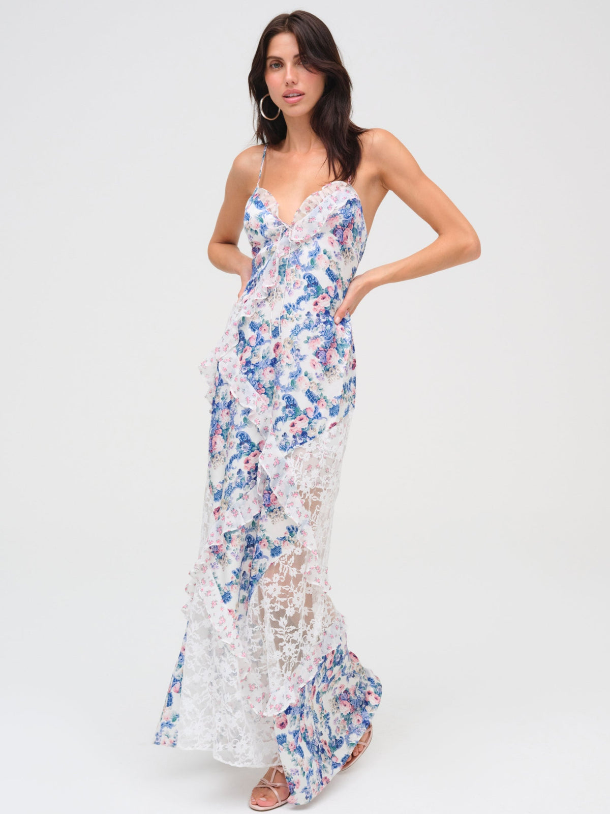 Josalyn Maxi Dress Blue - For Love & Lemons