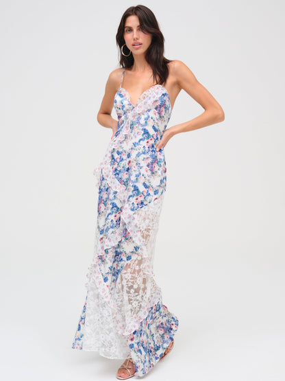 Josalyn Maxi Dress Blue - For Love & Lemons