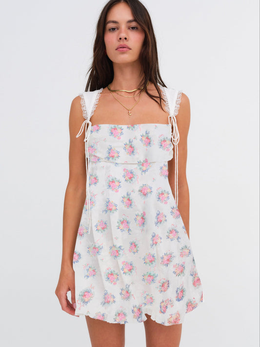 Holland Mini Dress Doily Bouquet - For Love & Lemons