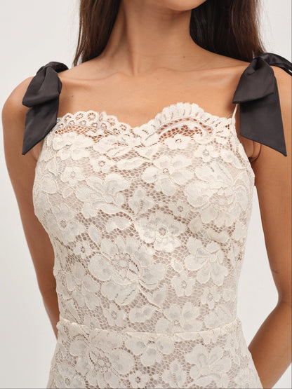 Lakeside Mini Dress Gold - For Love & Lemons