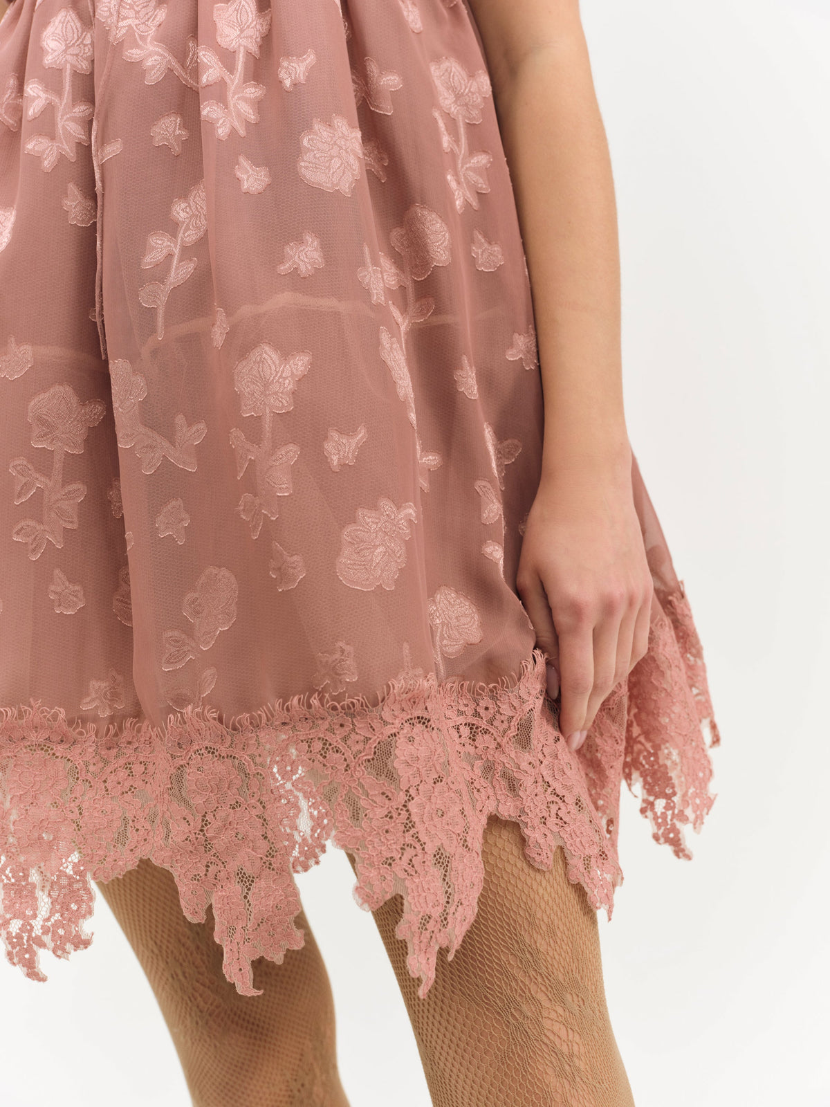 Olivia Mini Dress Mahogany - For Love & Lemons