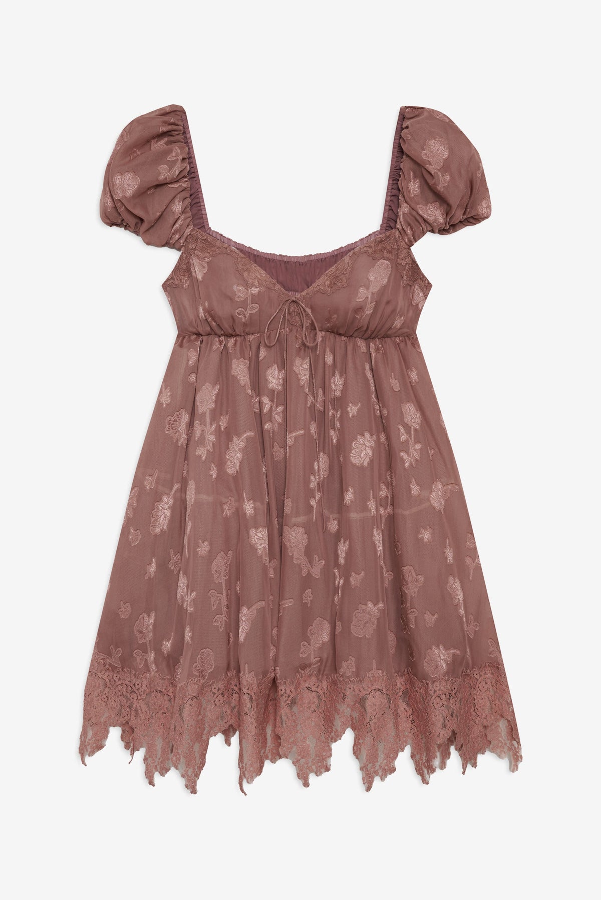 Olivia Mini Dress Mahogany - For Love & Lemons