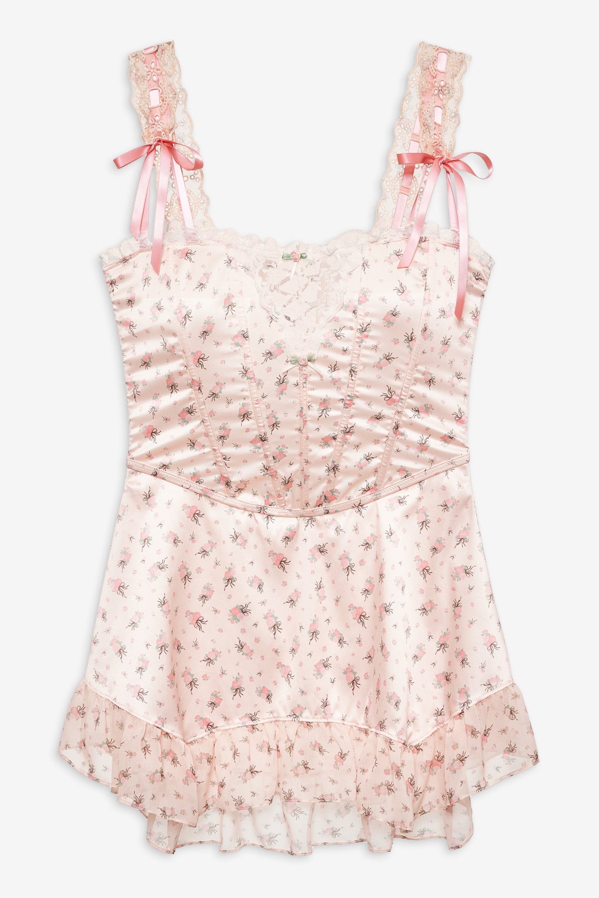 Peaches & Cream Slip Dress Peach - For Love & Lemons