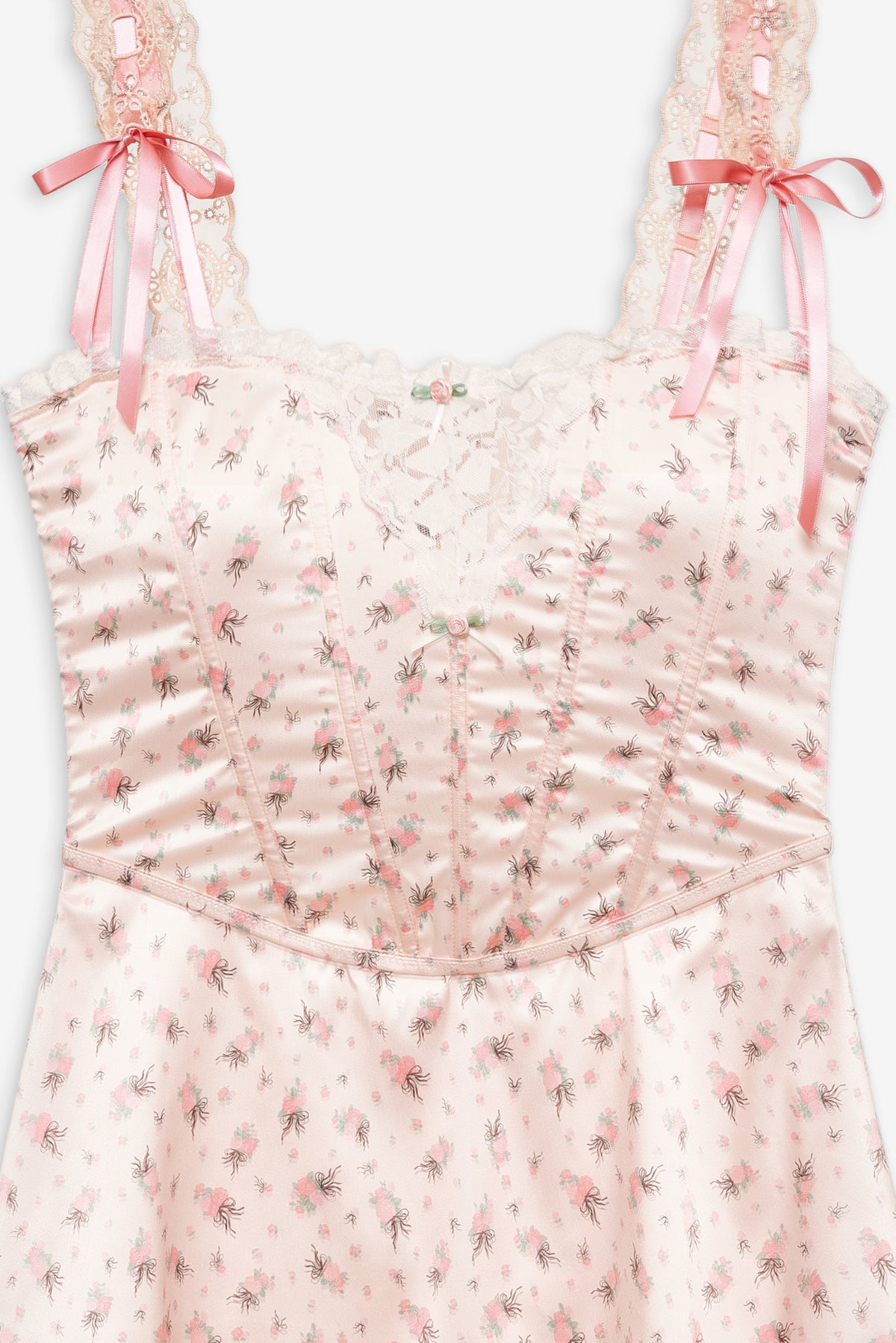 Peaches & Cream Slip Dress Peach - For Love & Lemons
