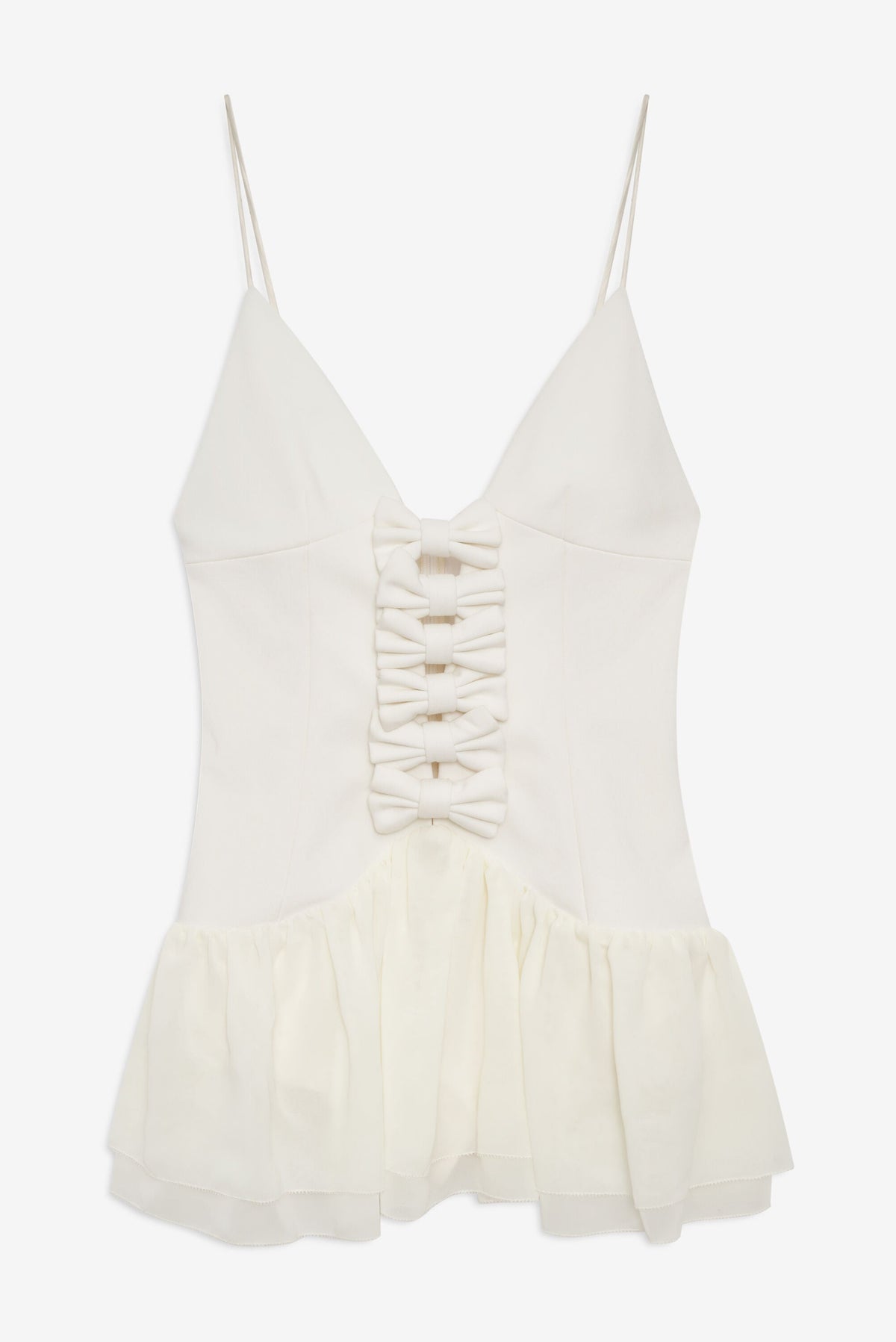 Josie Micro Mini Dress Cream - For Love & Lemons