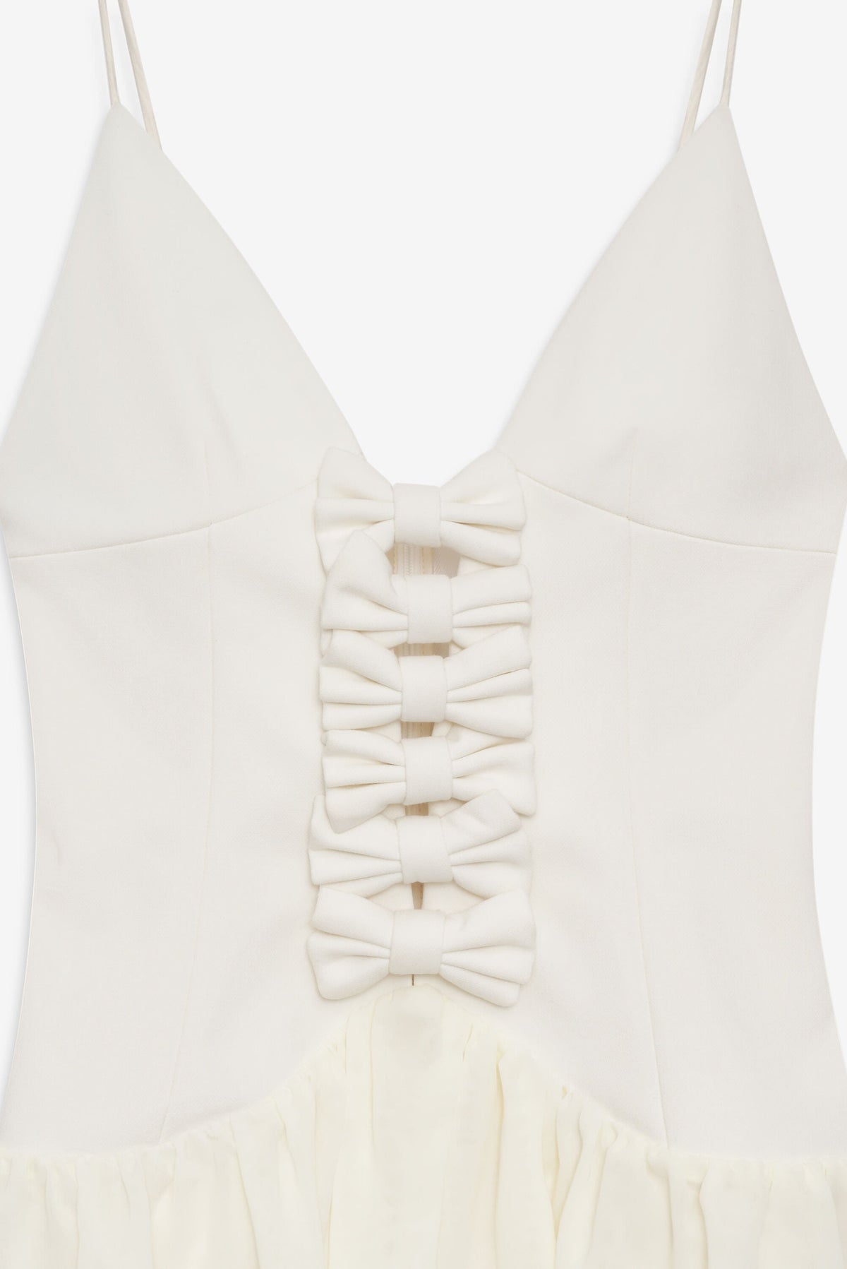 Josie Micro Mini Dress Cream - For Love & Lemons