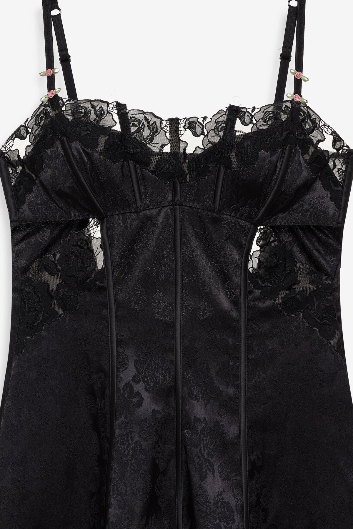 Blissful Blooms Slip Dress Black - For Love & Lemons