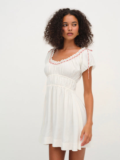 Georgia Corset Slip Dress Red - For Love & Lemons