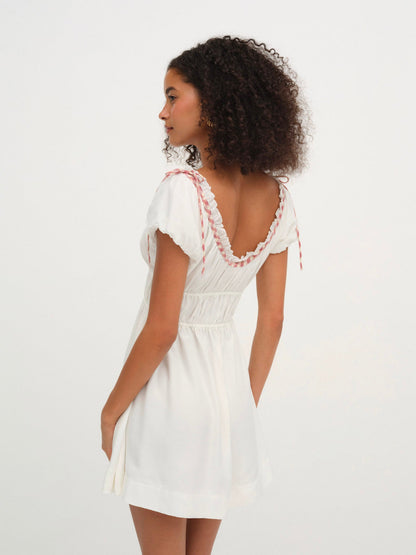 Georgia Corset Slip Dress Red - For Love & Lemons