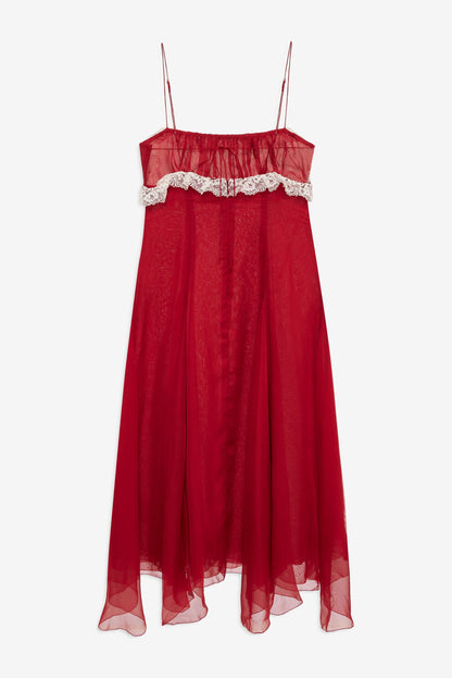 Charlotte Midi Dress Red - For Love & Lemons