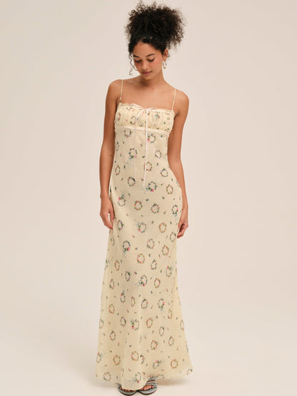 Midsummer Maxi Dress Yellow - For Love & Lemons