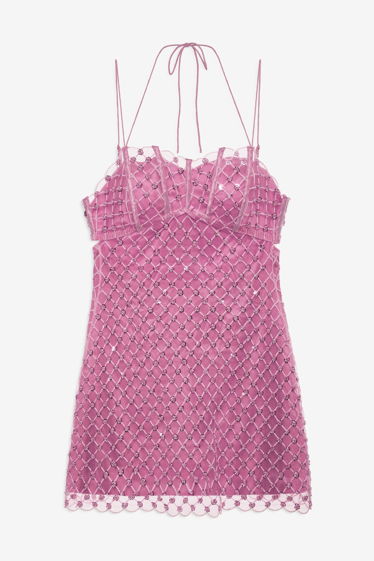Dazzle Me Slip Dress Pink - For Love & Lemons