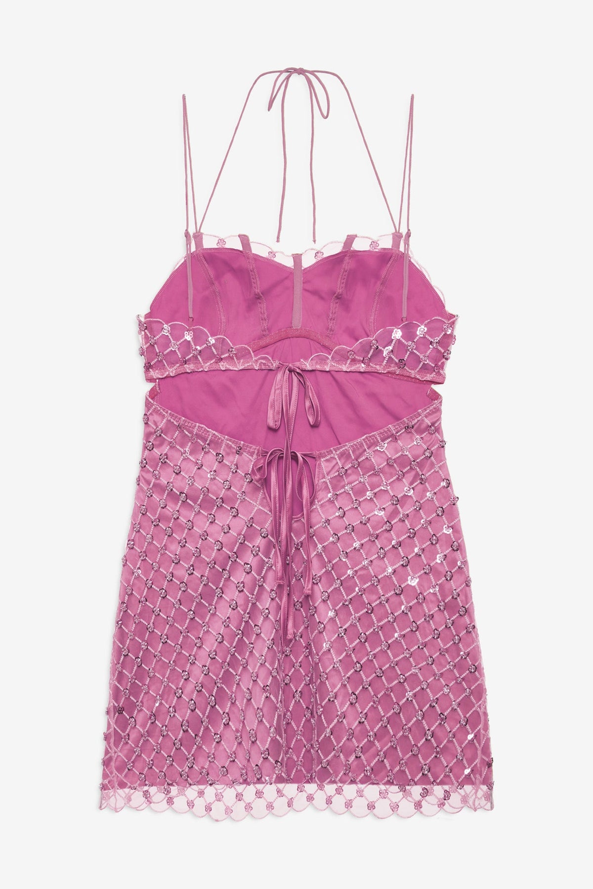 Dazzle Me Slip Dress Pink - For Love & Lemons