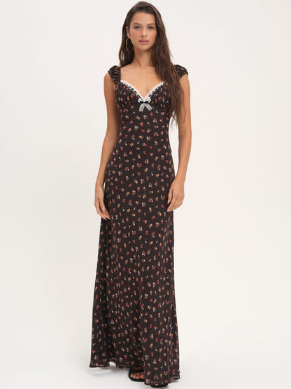 Emmaline Maxi Dress Black - For Love & Lemons
