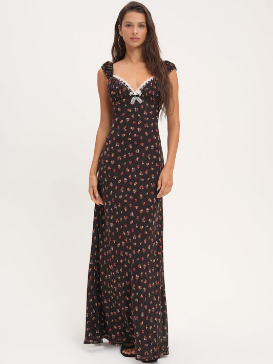 Emmaline Maxi Dress Black - For Love & Lemons