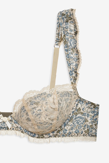 Primrose Posey Underwire Bra Dusty Blue - For Love & Lemons