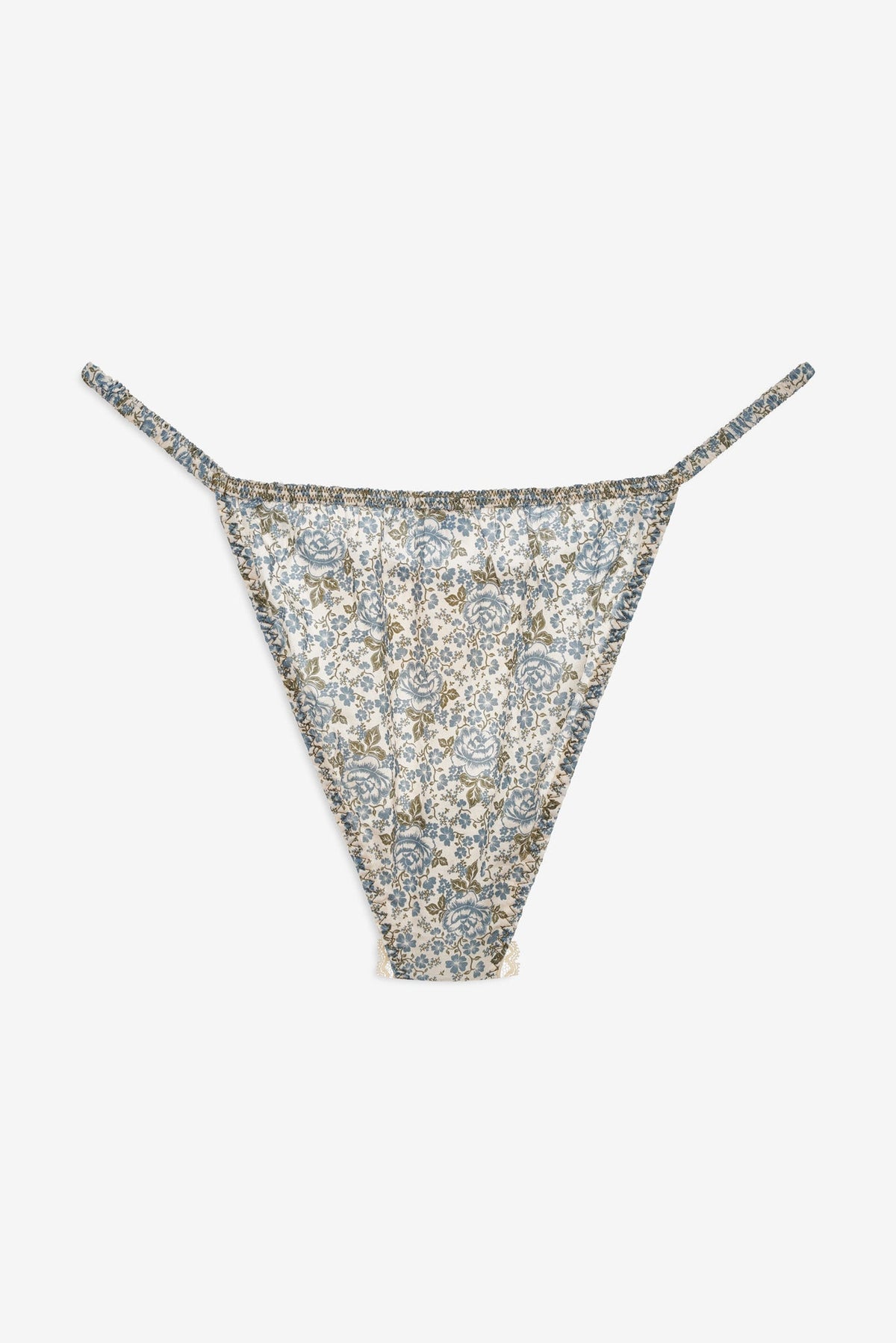 Primrose Posey Lace Panty Dusty Blue - For Love & Lemons